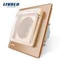 Livolo EU Plug Розетка для электропитания Электрическая розетка с водонепроницаемой крышкой VL-C7C1EUWF-11